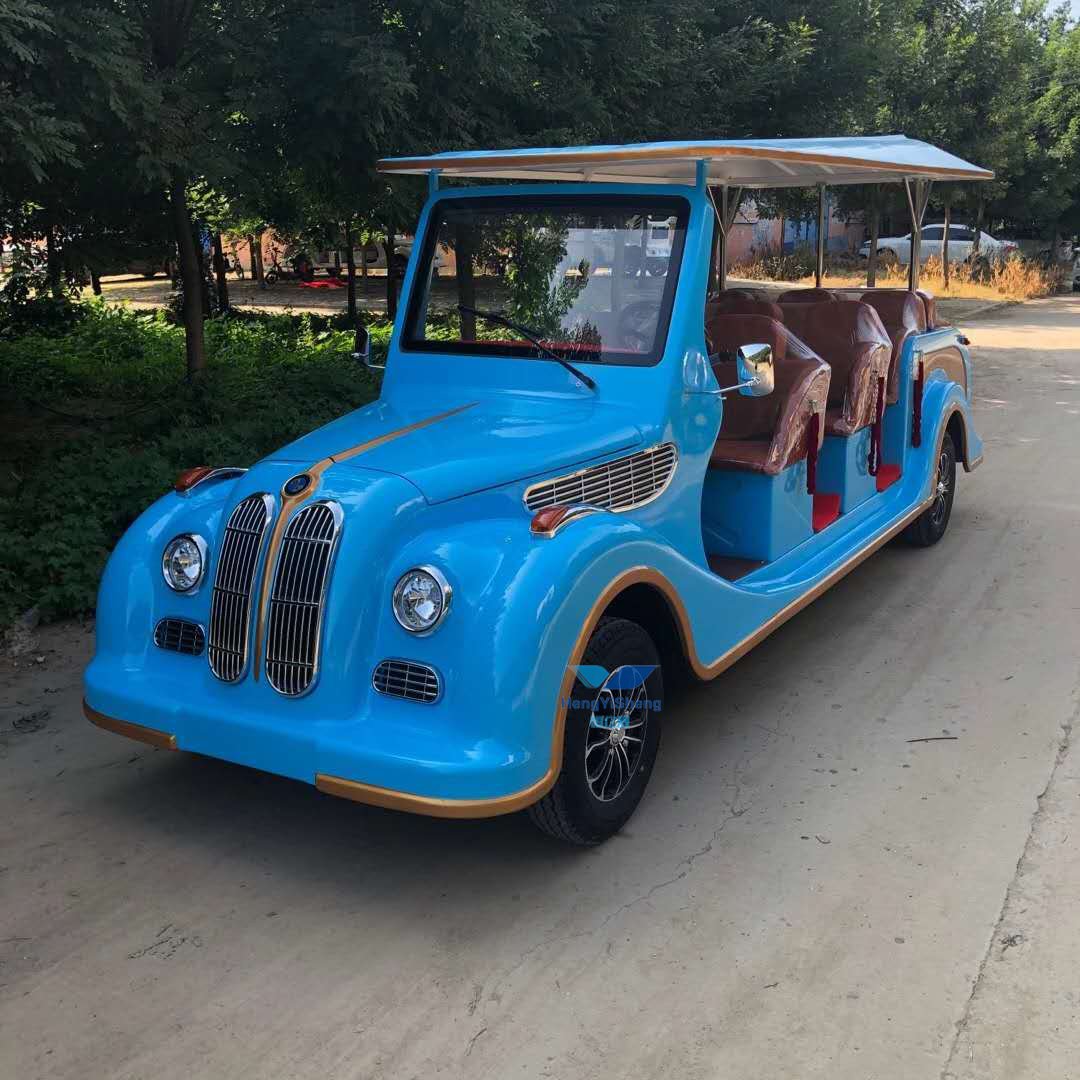 Seats Superior Quality Vintage Electric Retro Sedan Antique Classic Car Scenic Tour Car Classic Bus
