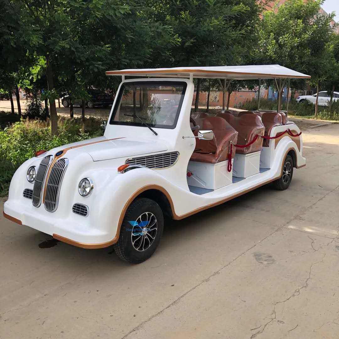 Seats Superior Quality Vintage Electric Retro Sedan Antique Classic Car Scenic Tour Car Classic Bus