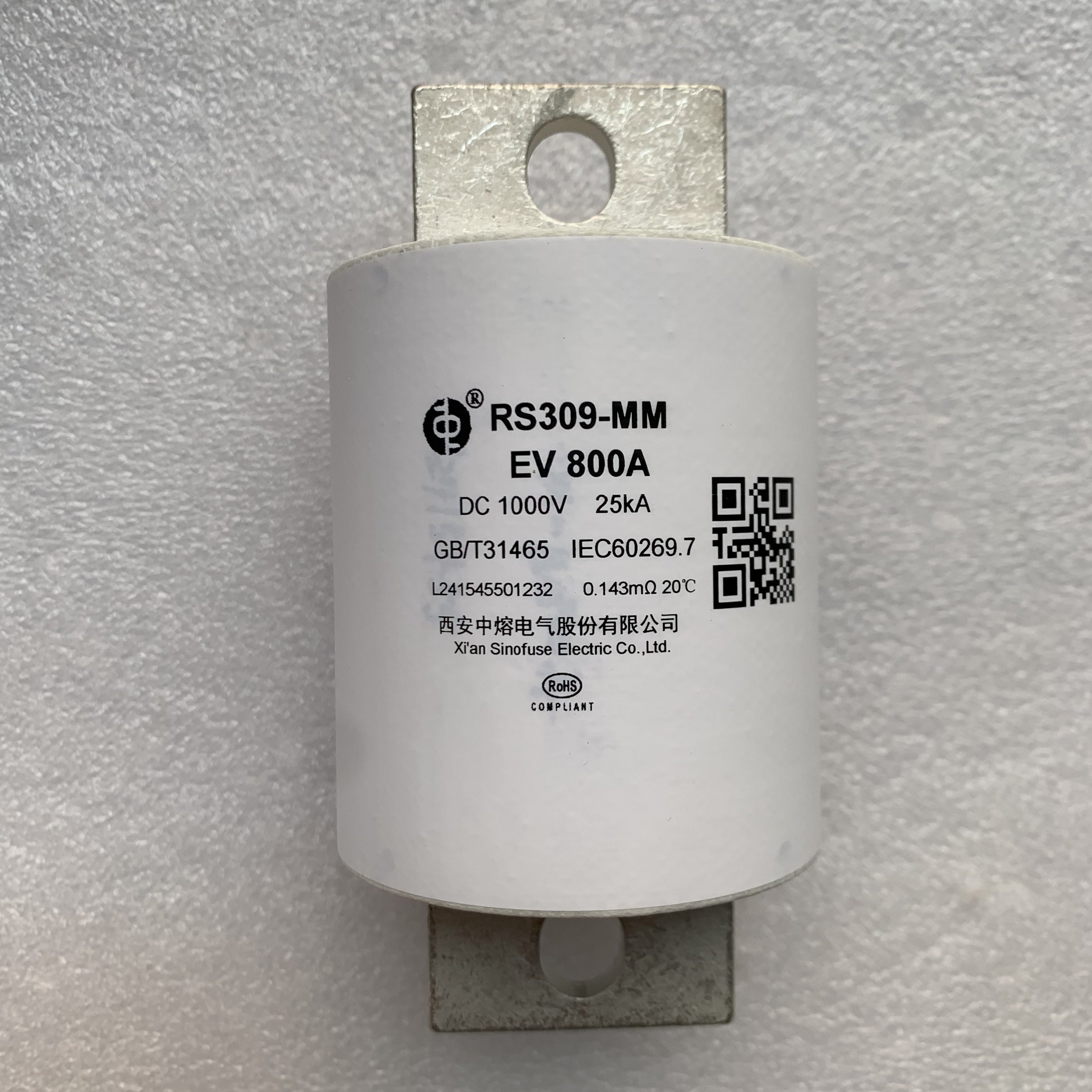 RS309-MM EV 800A DC1000V New Energy Electric Vehicle Electric Bus Electric Light Truck Heavy Truck Loader Fuse