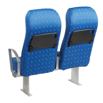Hot Sale Double Boat Seats with Excellent Quality Plastic Handle Backrest Newspaper Holder Bus Accessories Marine Passenger Ship
