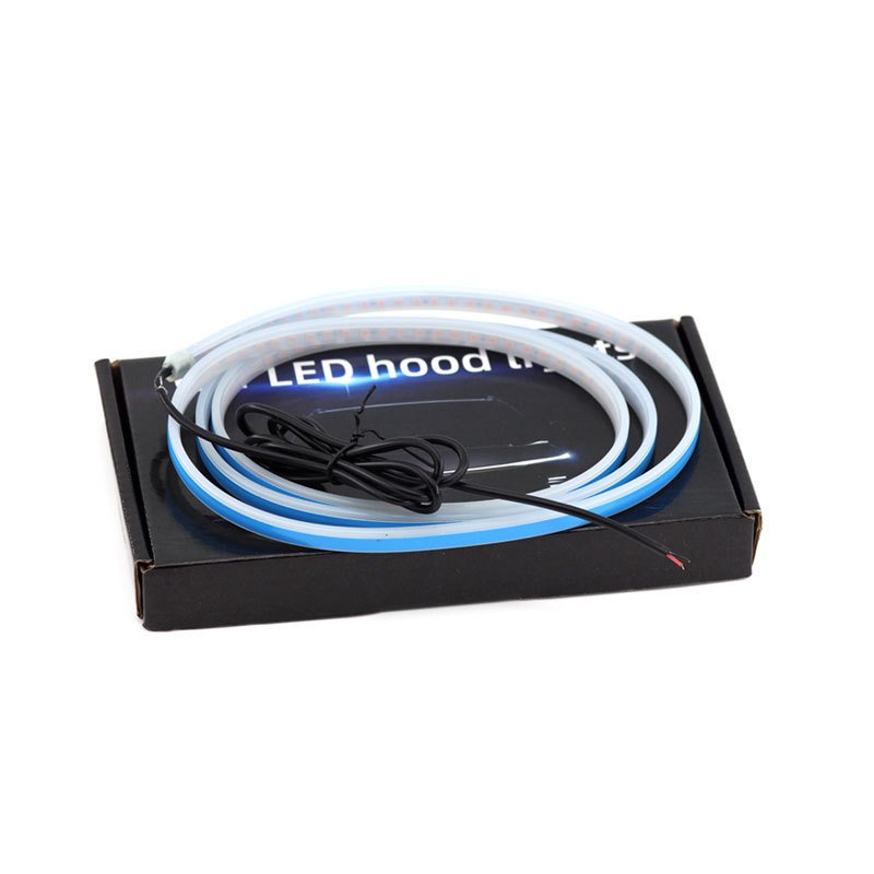 Yosovlamp Car Hood LED Decoration Daytime Running Light Machine Cover Gap Light Guide Strip Atmosphere Racing Flow Light