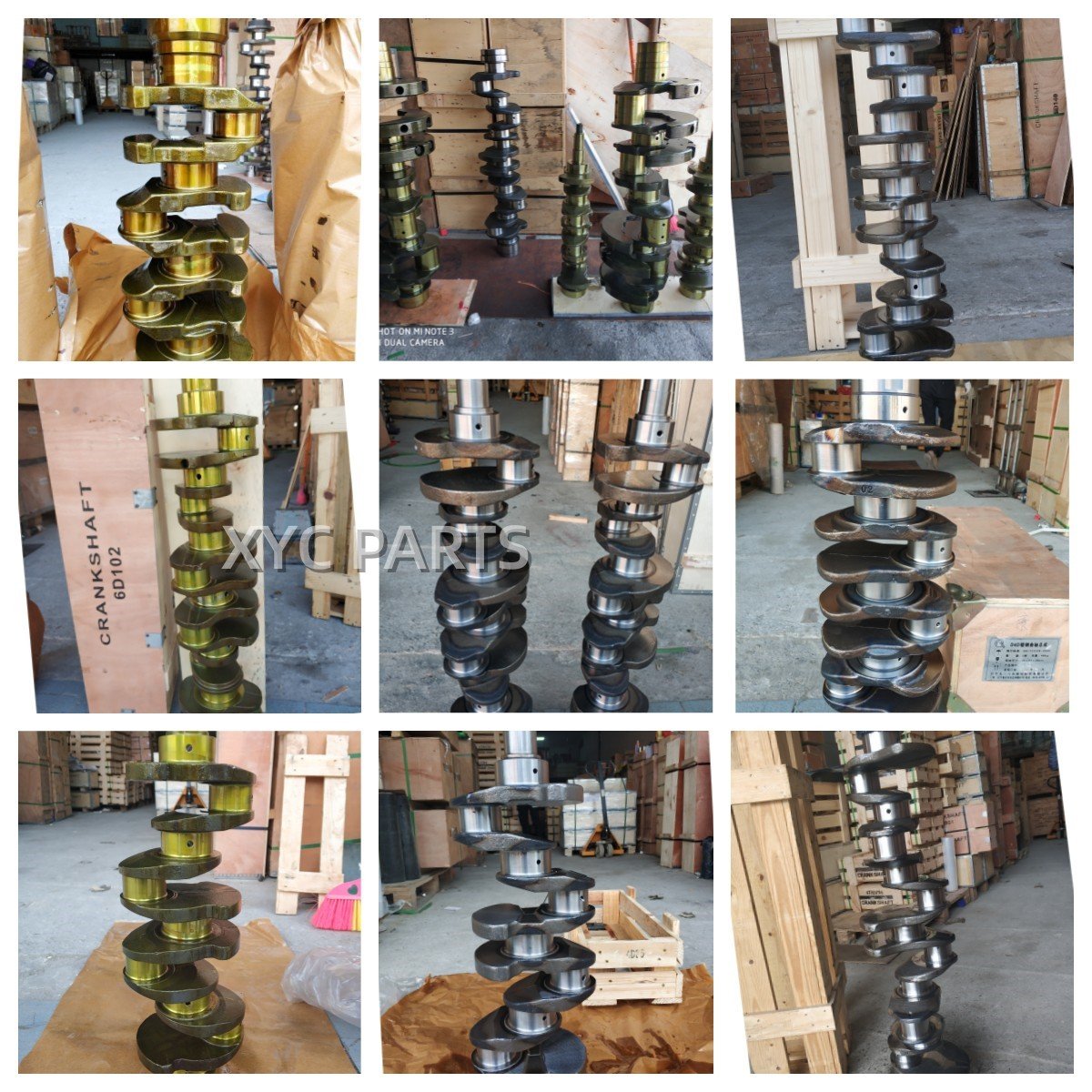 Factory Direct Sale DE12TIS Crankshaft DE12 Crankshaft 150107-00187S Forklift Diesel Engine for Doosan Excavator Parts