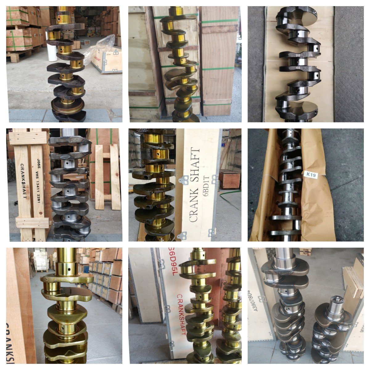 Factory Direct Sale DE12TIS Crankshaft DE12 Crankshaft 150107-00187S Forklift Diesel Engine for Doosan Excavator Parts
