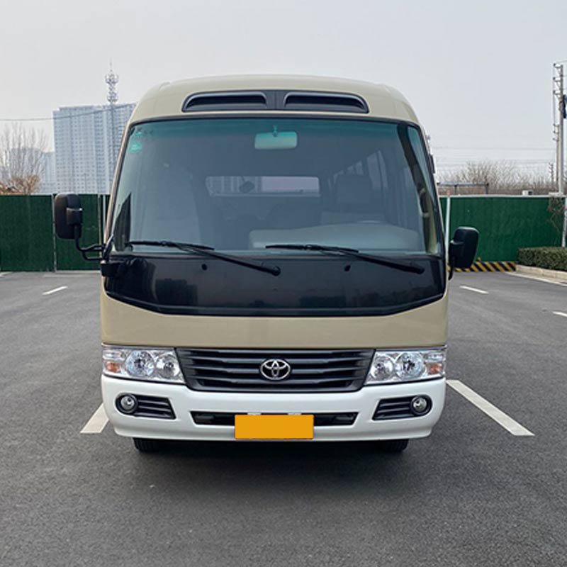 Hot Selling Toyo Coster Bus 2TR Gasoline Engine Used Toyo Coster 23 Seats Uesd Coach Bus Long Distance Bus