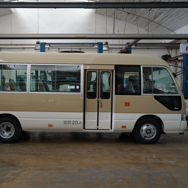 Hot Selling Toyo Coster Bus 2TR Gasoline Engine Used Toyo Coster 23 Seats Uesd Coach Bus Long Distance Bus
