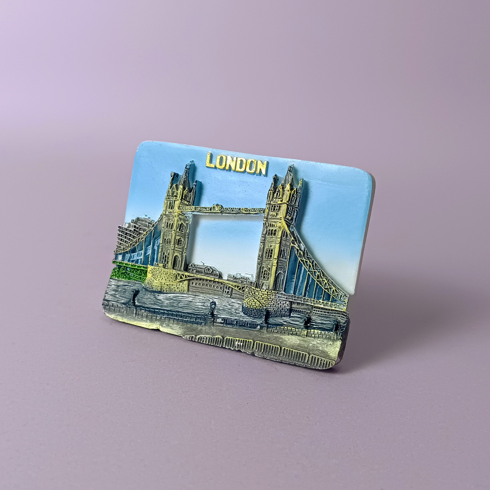 Customized logo British Bus Castle London Bridge Tourist Souvenir City Resin Refrigerator Magnet for Kitchen Decoration