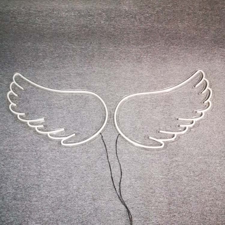 Beautiful Outdoor Neon Sign Hanging Wall RGB Lights Custom Large Neon Sign Wing Neon for Decoration