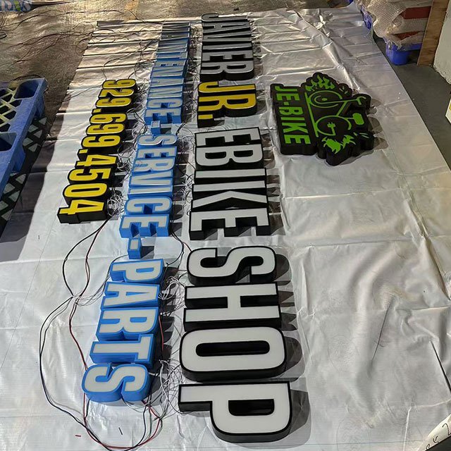 Metal Signs Wholesale Trade Frontlit Sign Luminescent Sign Aluminium Stainless Steel Frontlit Letters