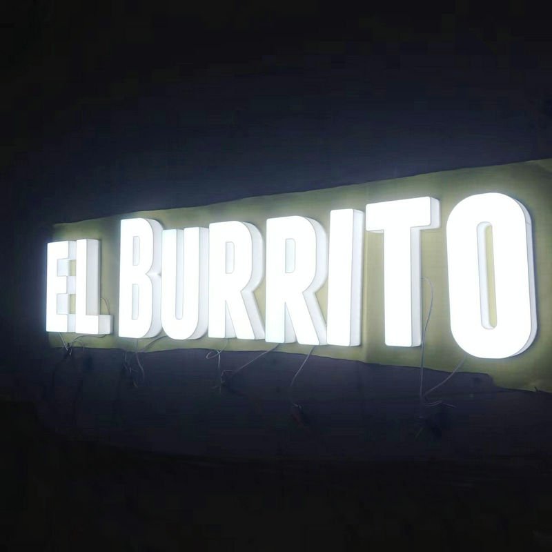 Custom Waterproof Outdoor Solar Led Sign Business Signs logo 3D Led Channel Letter Solar Light Store Front Sign