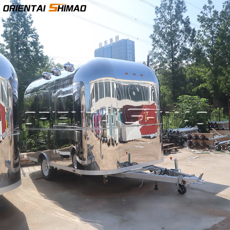 High Quality Square Food Trailer Kiosk Snack Coffee Mobile Retail Food Trailers Lunch Baked Potato Cart Food Trucks