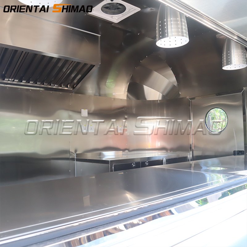 High Quality Square Food Trailer Kiosk Snack Coffee Mobile Retail Food Trailers Lunch Baked Potato Cart Food Trucks