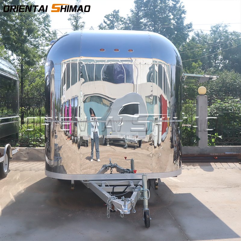 High Quality Square Food Trailer Kiosk Snack Coffee Mobile Retail Food Trailers Lunch Baked Potato Cart Food Trucks