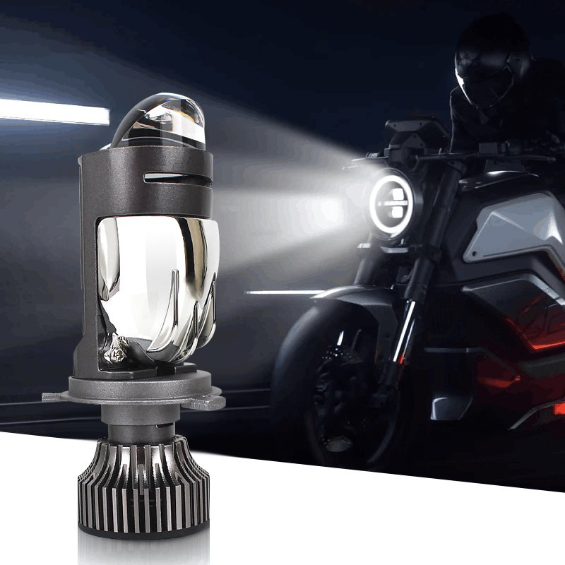 Super Bright Canbus Projector H4 Mini Led Lens 100W 12000LM Led Headlight Bulbs Hi Low Beam Car Light Projector Mini Led Lens
