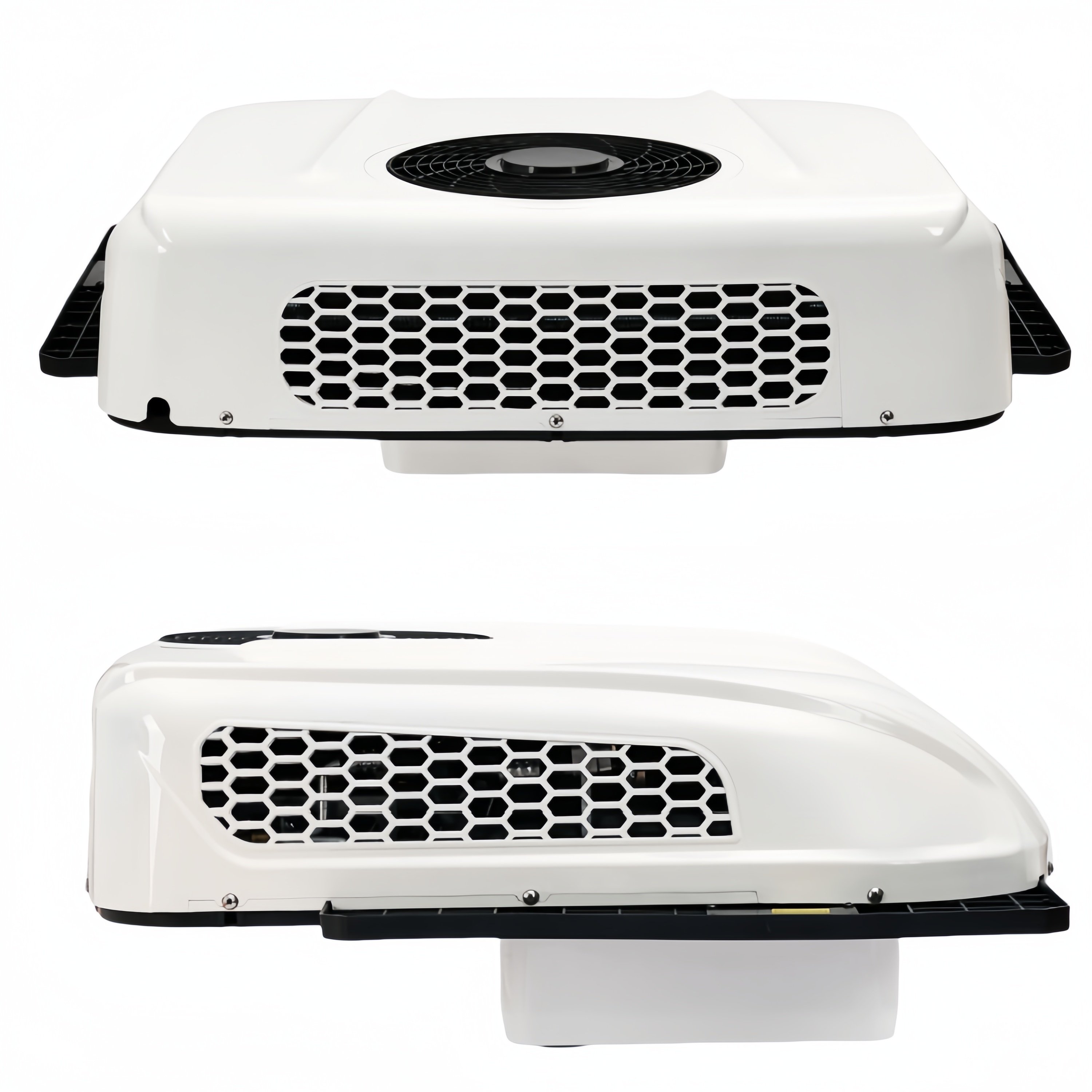 RGFROST Truck Rooftop APU Air Conditioner 12/24 Volt Cabin Camper Car R134A Refrigerant 6200-7200BTU Parking Air Conditioner