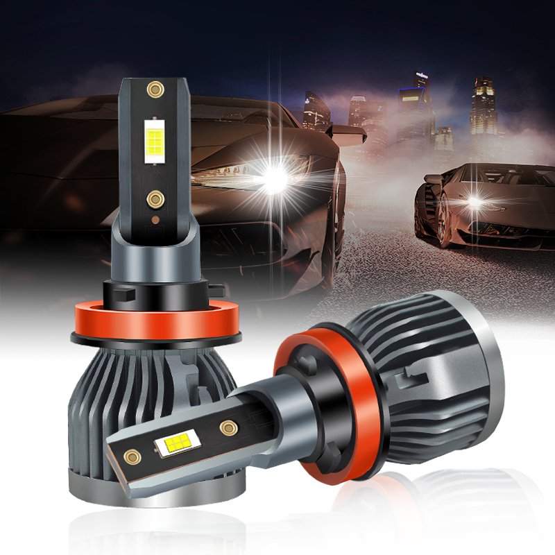Raych F2S LED Headlights 80W 8000lm H4 H7 H1 H3 NEW High Power Automotive Lighting System LED Bulb 6000K with Fan