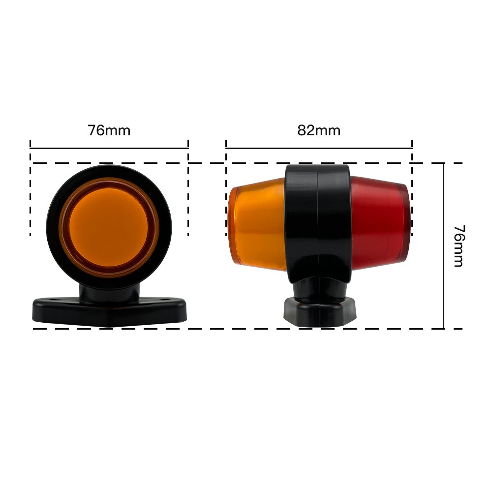Truck Trailer Bus Lorry Bus 12-24V Red Yellow White Truck Led Lamp Marker Lights