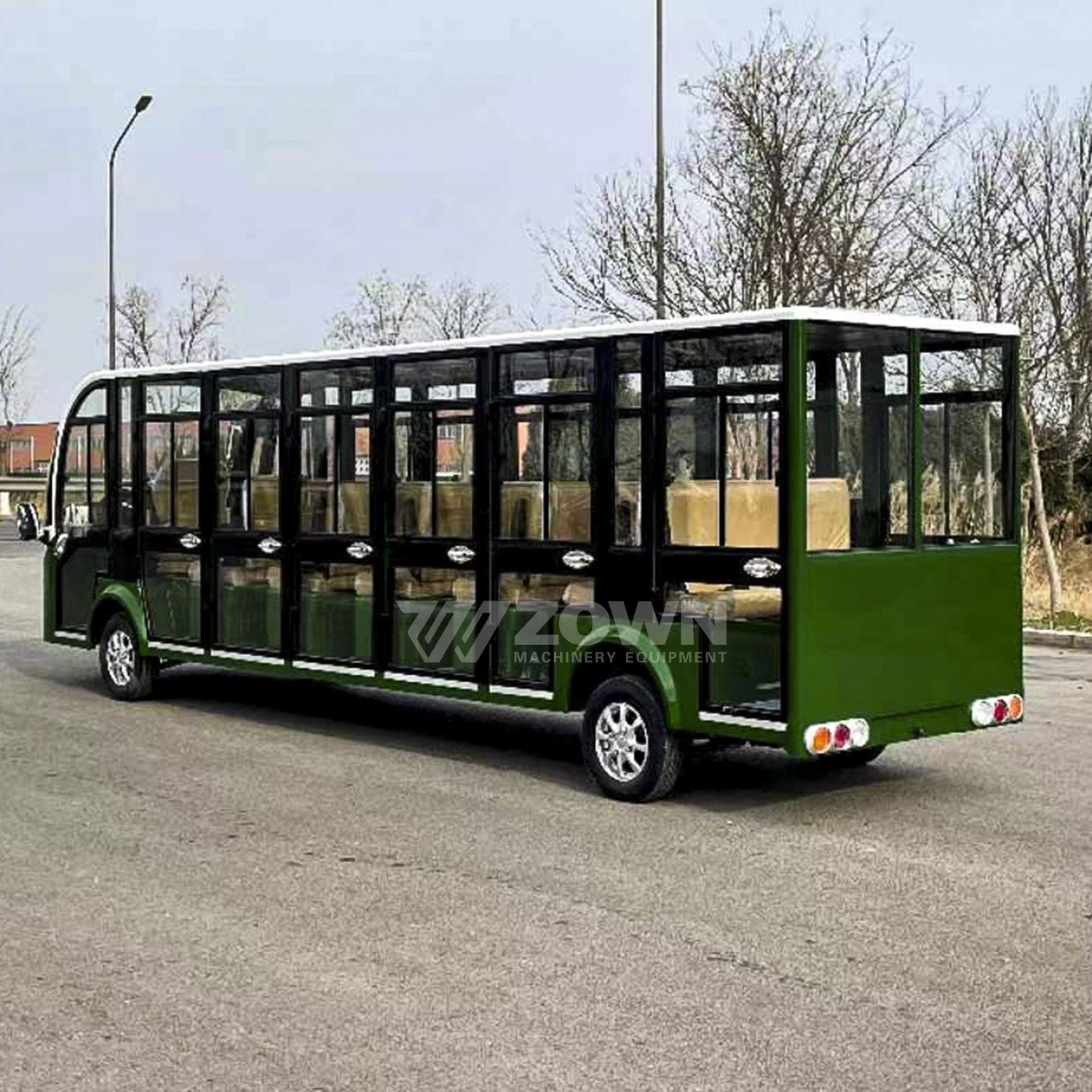 Luxury 20 Seats Bus Vehicle Suitable for All Weather Tourist Sightseeing Bus