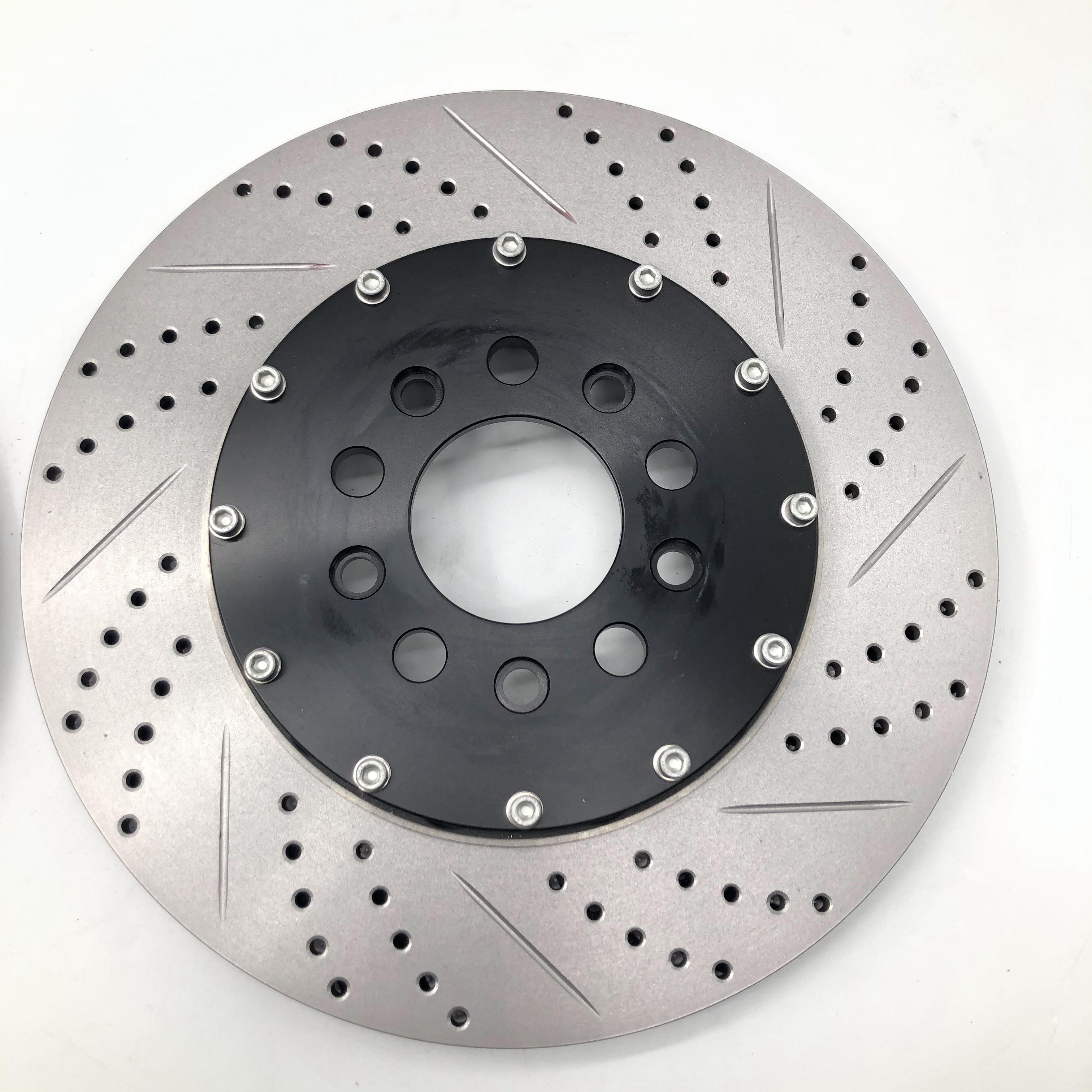 Front Rear Auto High Performance Racing Brake Disc Customizable Brake Rotor 330 360 370 380 390mm Grey Cast Iron