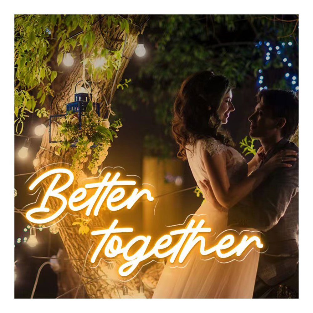 Weeding Neon Decoration Custom Design 3D Letter Marry Me & Better Together & Lets Party LED Sign