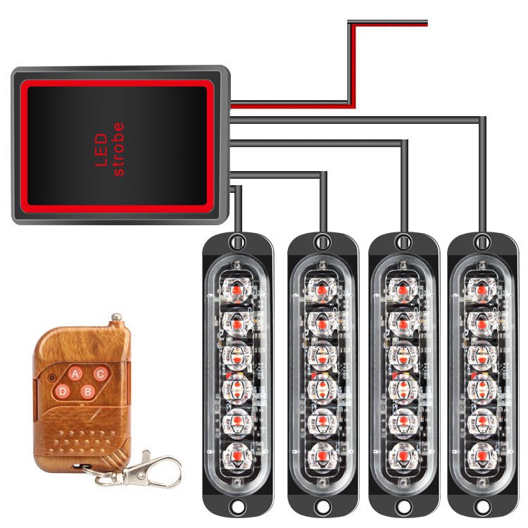 New 12V LED Truck Lights Strobe Emergency Ambulance Side Marker Indicator Trailer Side Light External LED Truck Lights