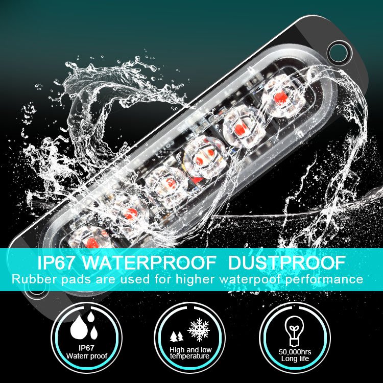 New 12V LED Truck Lights Strobe Emergency Ambulance Side Marker Indicator Trailer Side Light External LED Truck Lights