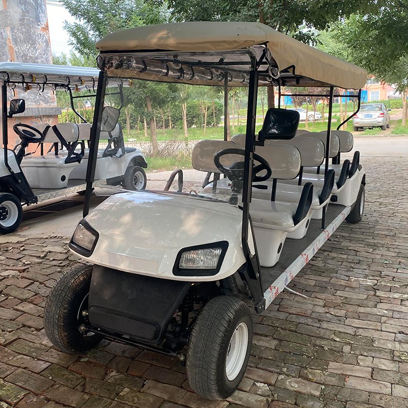 2022 North American Popular 10-Seater Electric Golf Carts OEM Design 4-Wheel 5kw Motor 72v 48v EEC/DOT Certified Club Car