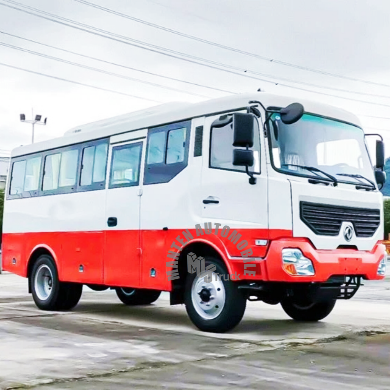 Hot Sale Dongfeng 10-23 Seats 4X4 6X6 Off All Wheel Drive Passenger Road Special Mini Bus