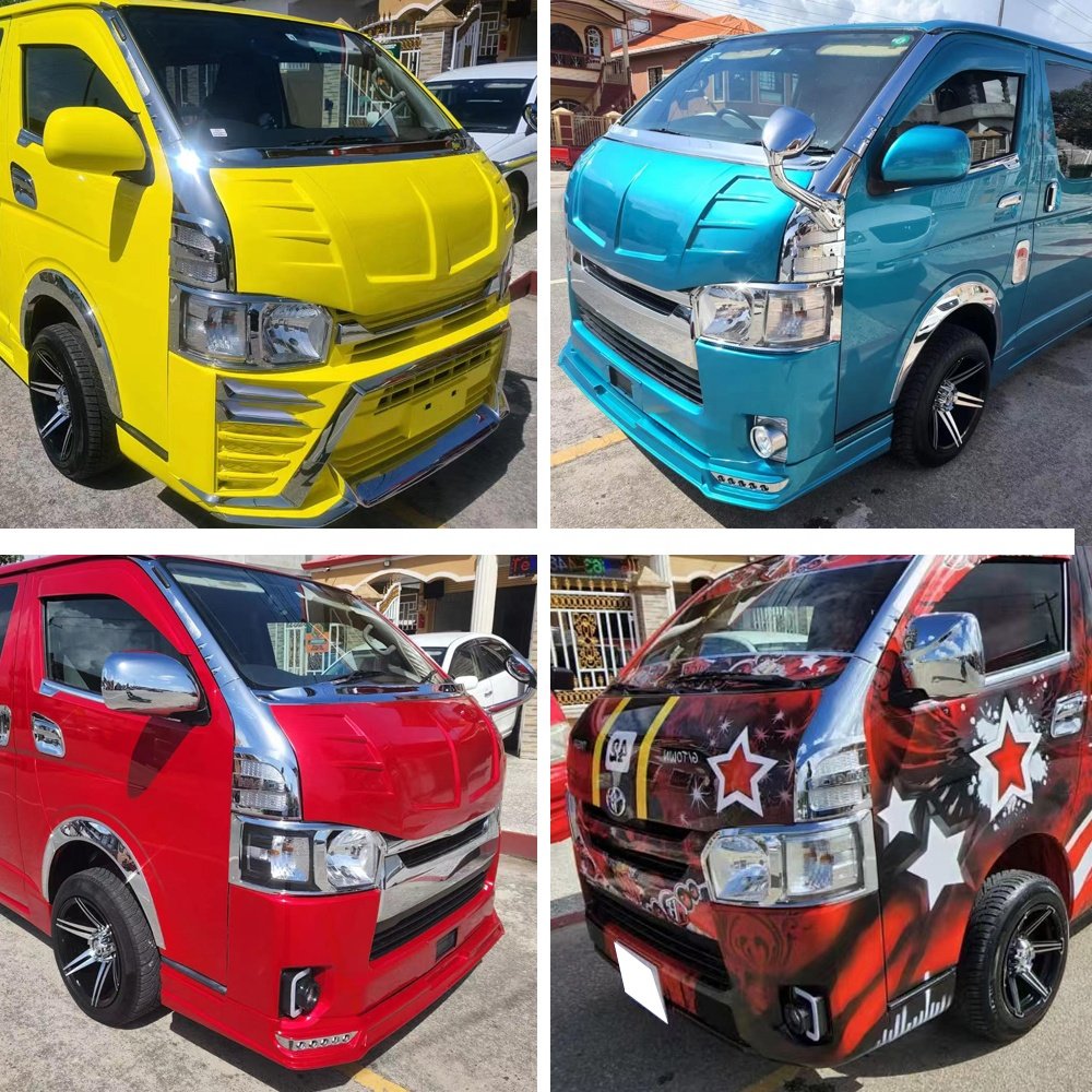 Car Modified Engine Hood Bonnet for Hiace KDH200 Quantum Hiace Parts Body Kit Extend Hood Narrow 1695