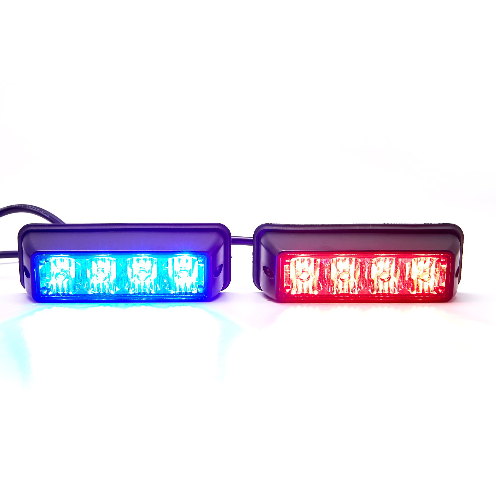4LED Car Headlight with Strobe Light 12V/24V RED BLUE AMBER WHITE New Condition Direct From Manufacturer