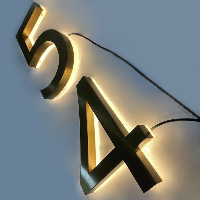 Factory Custom Led Number Lights Numbers and Letters Backlit House Numbers