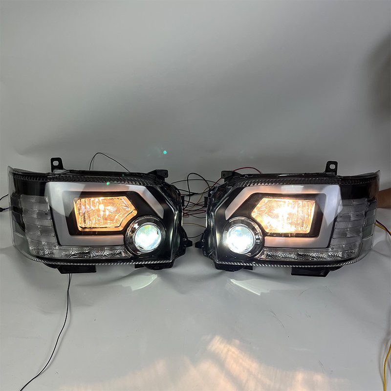 Wholesale Car LED Running Headlight Hiace Bus 2014-2018 Sonar LED Lens Head Lamp