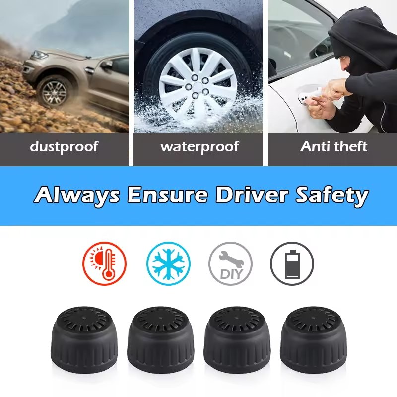 Big Truck 6 Wheel Sensor Solar Truck TPMS for Trucks Bus Wireless Tire Pressure Monitoring System Tire Press