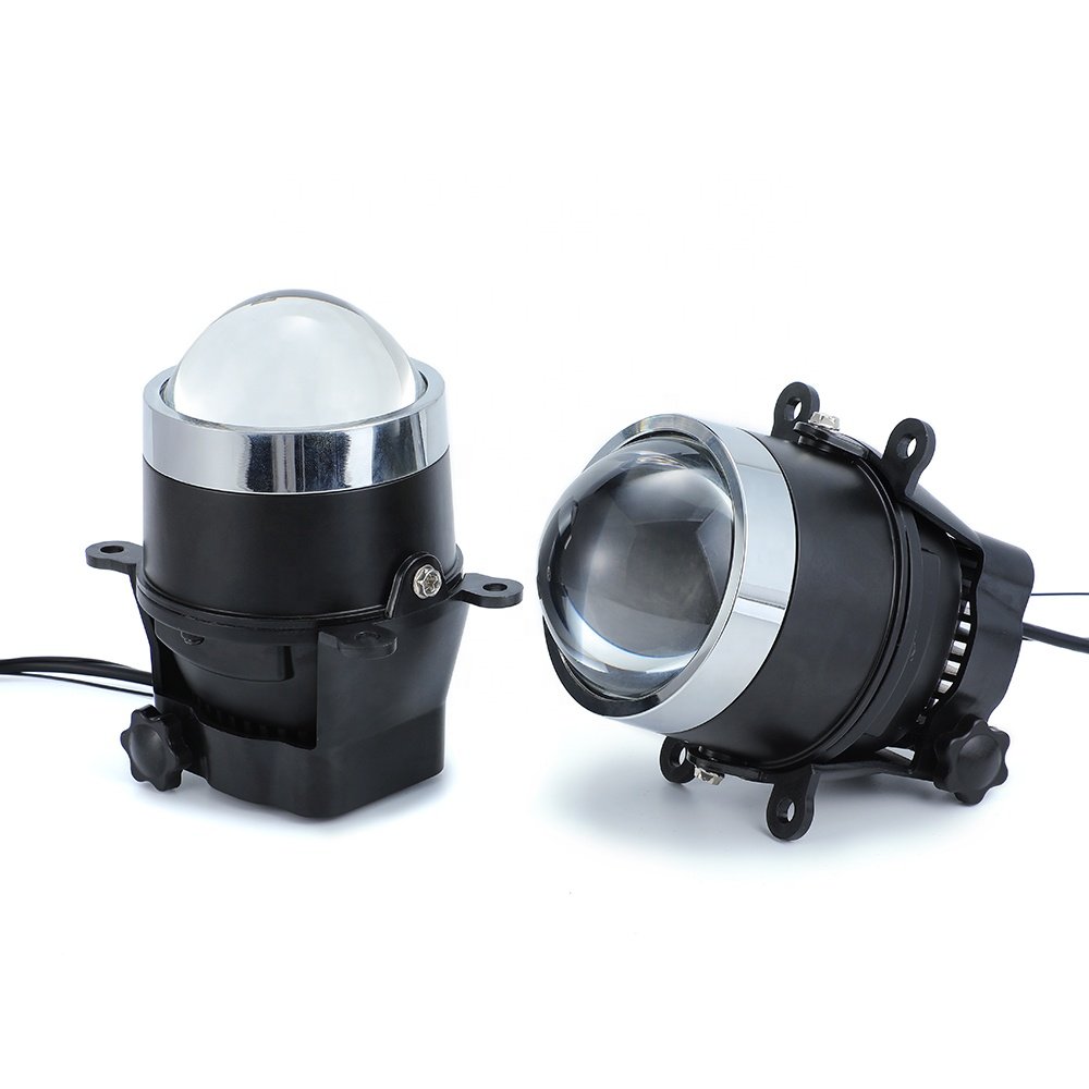 GPNE Led Fog Driving Lights Single Color Dual Colors Bi Led Fog Light for Cars and Motorcycles Bi Led Fog Lamp Projector
