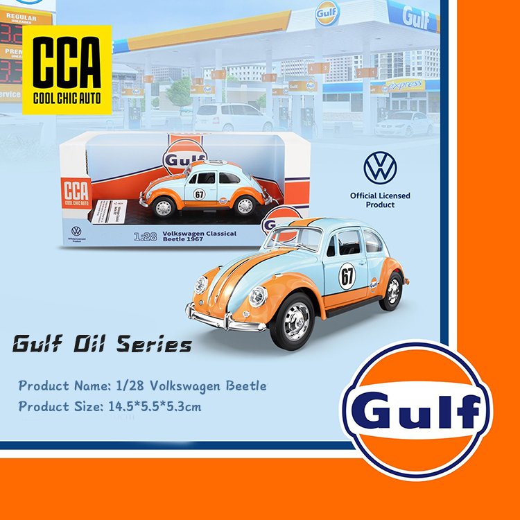 Hot Selling CCA 1:32 Gulf Car Collectible Alloy Model Car Diecast Toy Vehicles