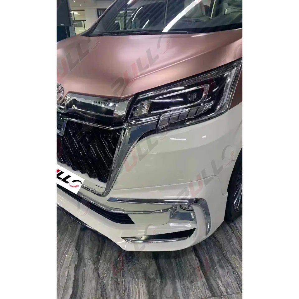 Hot Selling Car Parts for Toyota Hiace 2019+ Modified to Wald Style Mini Bus Wide Body with Front and Rear Bumper with Grille