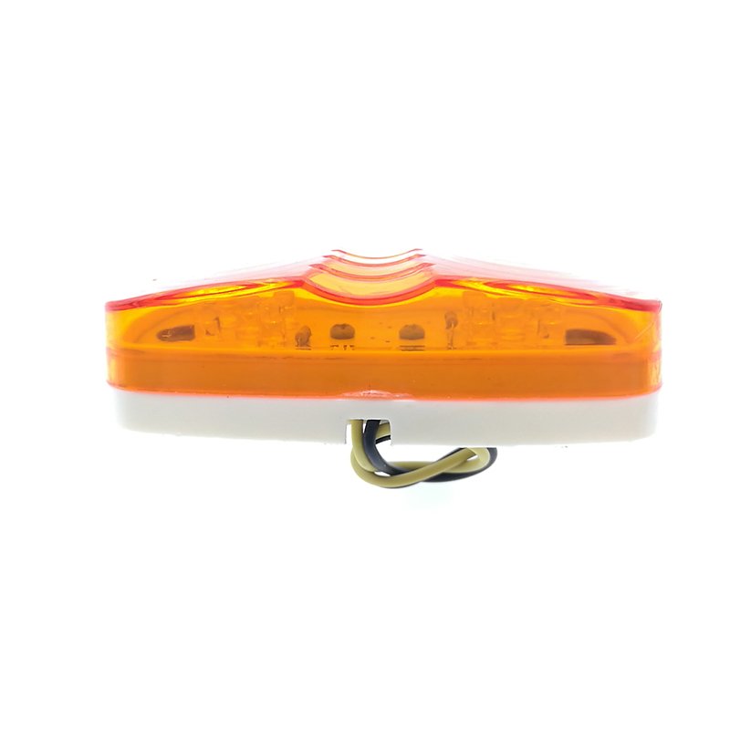 10 High Quality Straw Hat LED LED Truck Trailer Side Marker Clearance Lighting Indicator Amber Lights Rate IP67