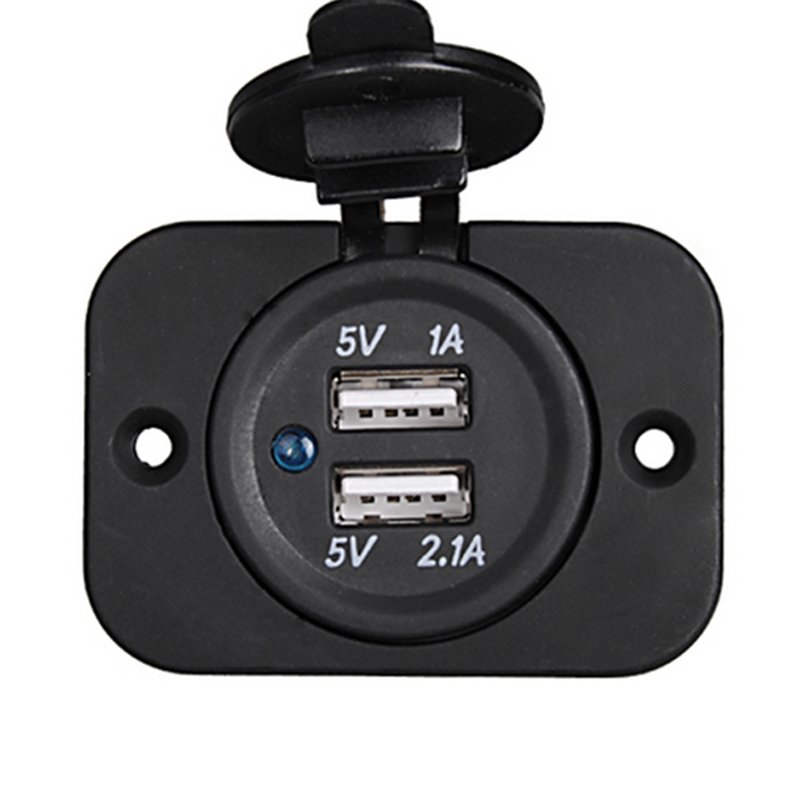 Auto Car Bus Universal 5v 3.1a Dual Usb Car Charger for Mobile Tablet Devices for Car Motorcycle Boat RV Caravan