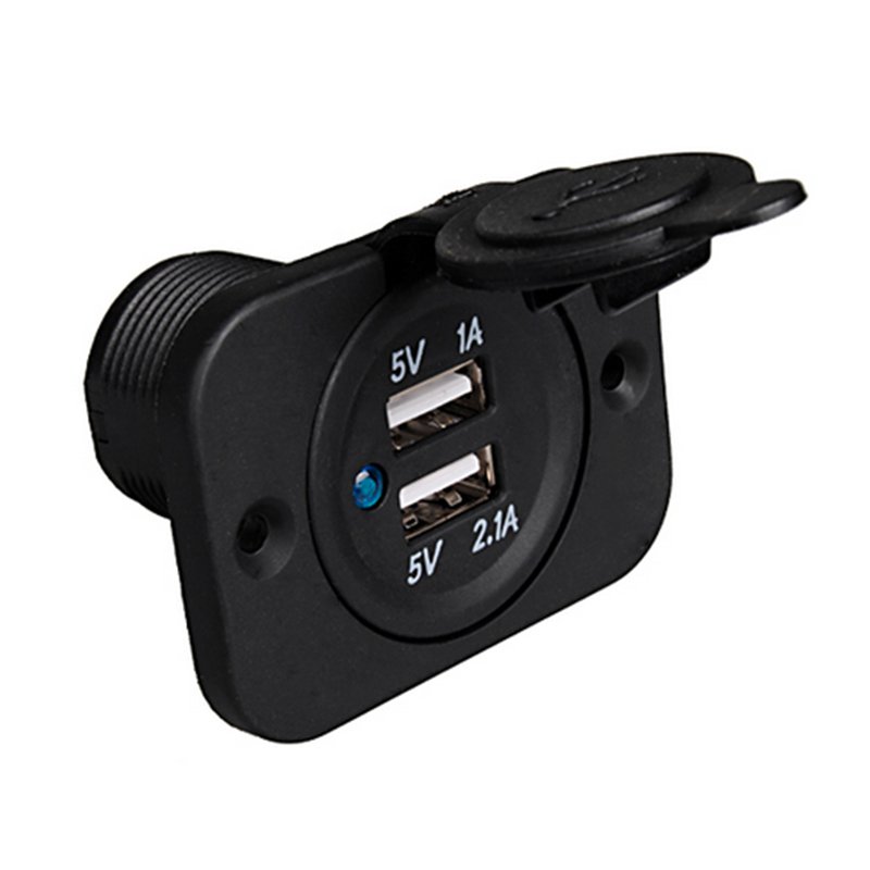 Auto Car Bus Universal 5v 3.1a Dual Usb Car Charger for Mobile Tablet Devices for Car Motorcycle Boat RV Caravan