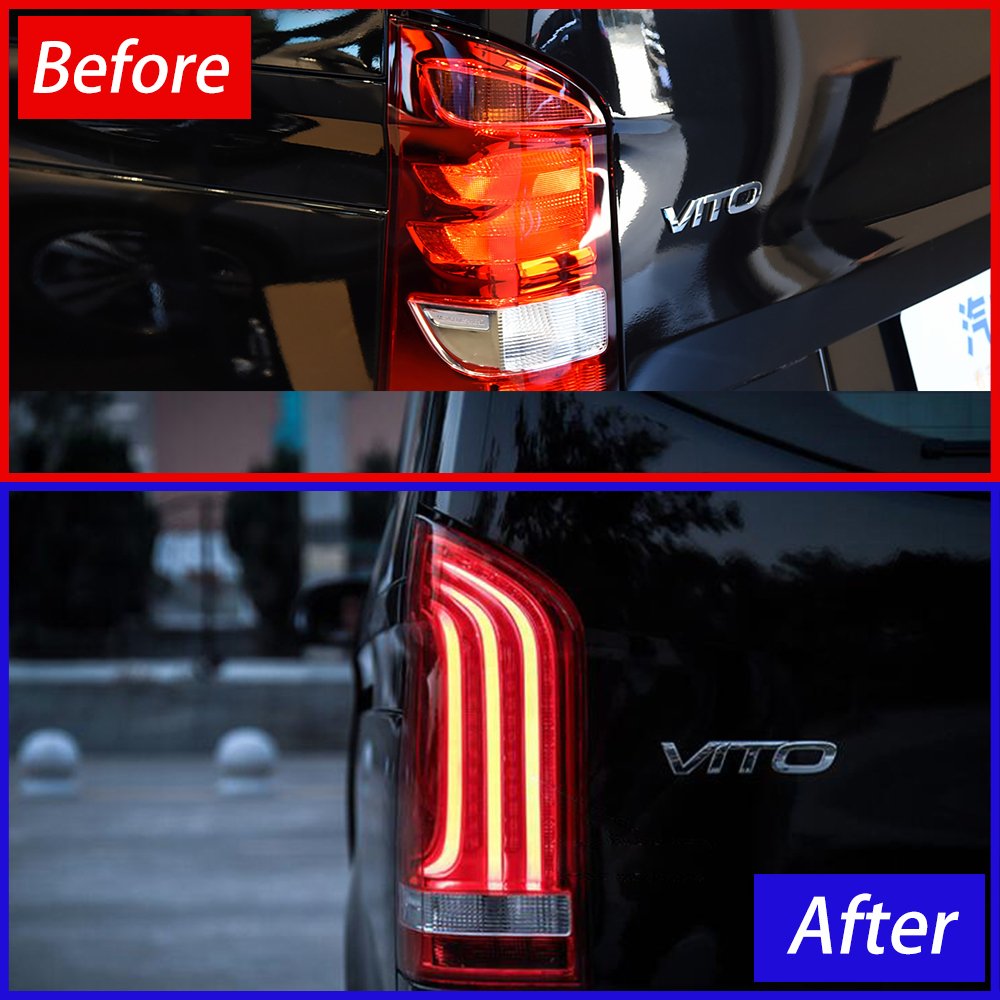 For Benz Vito W447 V260 V220 V250 2016-2024 Car Taillight Lights LED Auto Flashing Signal Light Assembly Sell Well Accessories