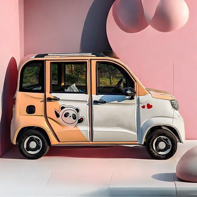 Cheap Adult New Electric Four-wheeler New Energy Household Pure Electric Fully Enclosed Low-speed Rickshaw Mini Car Bus Truck