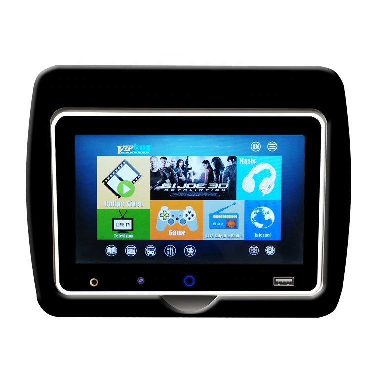 7 Inch Server and Small TV Train Multimedia System Bus Seat Screen