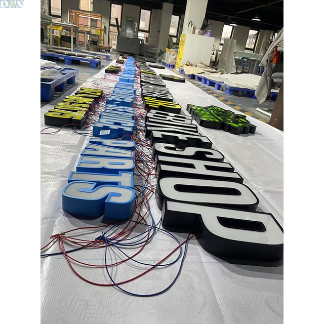 Custom Outdoor Sign 3d Metal Letters Indoor Channel Letter Stainless Steel Frontlit Letters