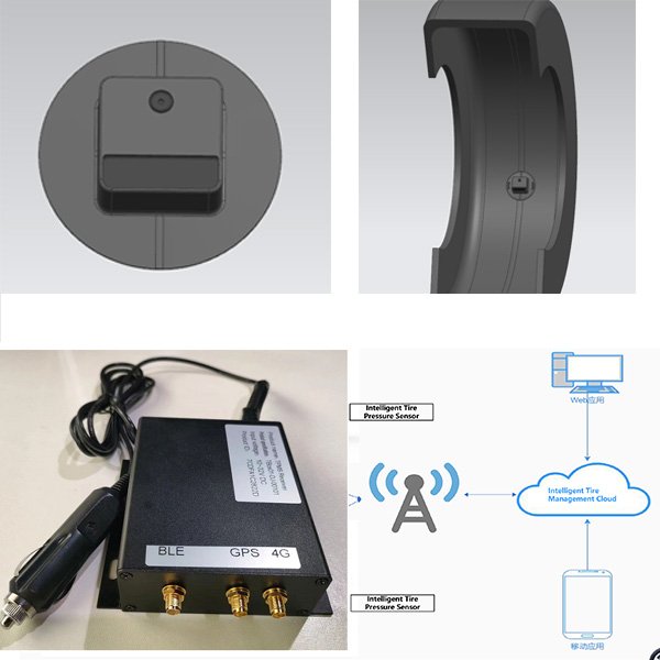 Trailer Truck TPMS RS232 Bluetooth Wireless Tire Pressure Monitoring TPMS Sensor for Truck