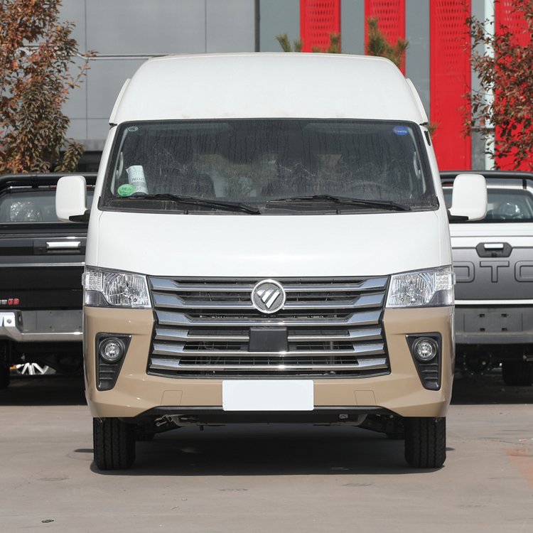 Foton VIEW G9 CS2 Mini Bus 4 Wheel Van Right Rudder Passengers Diesel Type Logistic Cargo Van Minibus Cargo Truck for Sale