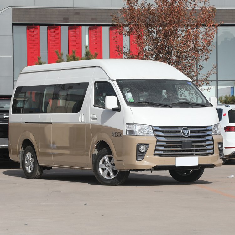 Foton VIEW G9 CS2 Mini Bus 4 Wheel Van Right Rudder Passengers Diesel Type Logistic Cargo Van Minibus Cargo Truck for Sale