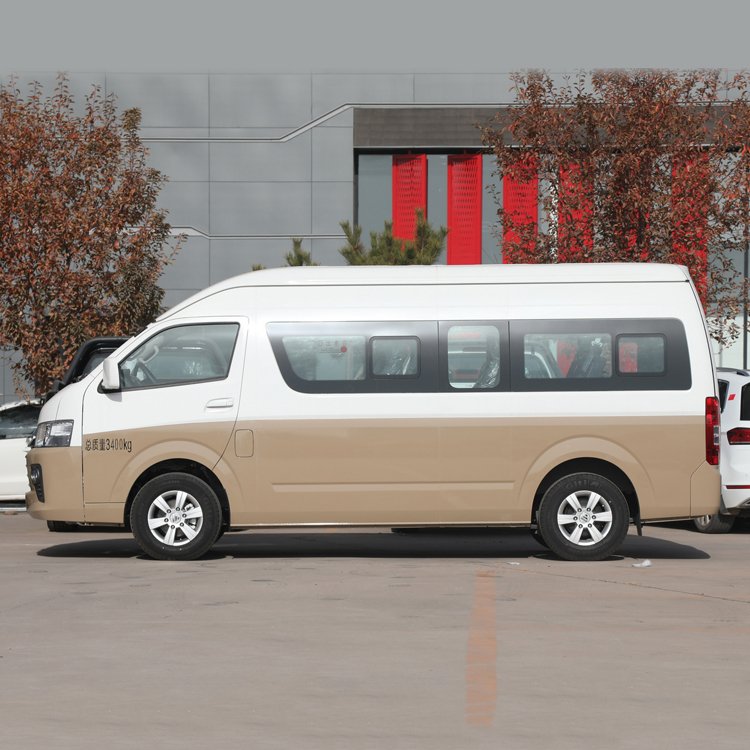 Foton VIEW G9 CS2 Mini Bus 4 Wheel Van Right Rudder Passengers Diesel Type Logistic Cargo Van Minibus Cargo Truck for Sale