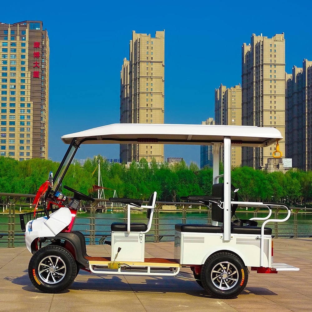 Cheap 4 Wheel Drive 6 Seater Electric Sightseeing Golf Cart,travel Rental Used Golf Carts for Sale