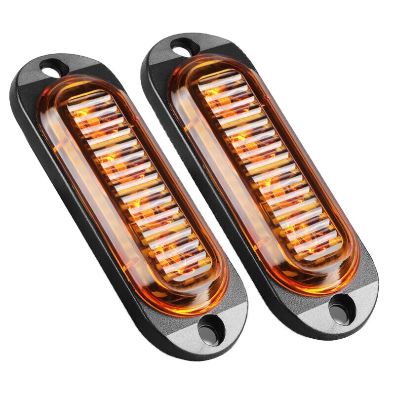 High Brightness 4-LED Truck Side Marking Light 12-24V LED Clearance Signal Light American Model for Retrofitting
