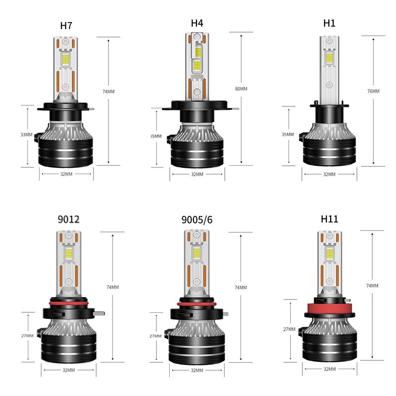 6000K 20000LM Led Headlight H1 H3 H7 H11 9005 9006 880 881 Led Car Light 140W Auto H4 Led Laser Light Bulb for Car
