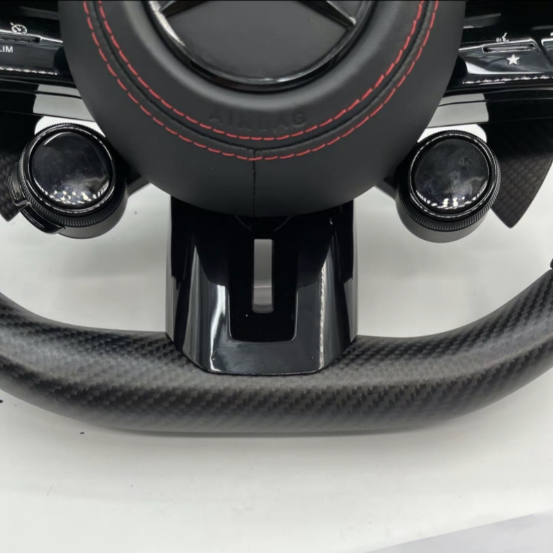 Auto High Quality for AMG Full Leather Alcantara Carbon Fiber Steering Wheel for Benzs W204 W205 W211 W212 W213 2005 2021 Year